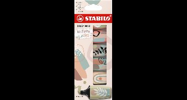 Markeerstift stabilo boss mini nature ass 6 stuks