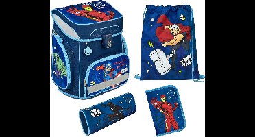 Scooli Schooltas EasyFit Schulranzen-Set 5-delig Avengers Donkerblauw