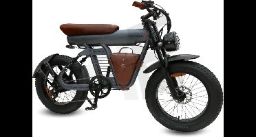 Diablo Fat Boy Fatbike met Hydraulische remmen - Mat Grijs Bruin - 2025