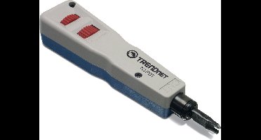 Trendnet TC-PDT Punch Down Tool with 110 and Krone Blade network analyzer Blauw, Wit