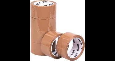 Quantore Afplaktape VERPAKKINGSTAPE QUANTORE 50MMX60M PP NO NOISE BRUIN