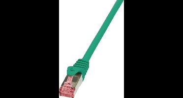 LogiLink CQ2075S RJ45 Netwerkkabel, patchkabel CAT 6 S/FTP 5.00 m Groen Vlambestendig, Snagless 1 stuk(s)