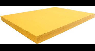 Karton - sun yellow - 50x70 cm - 270 grams - Creotime - 100 vellen