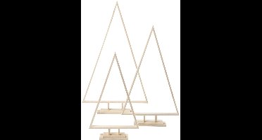 Kerstbomen, H: 40+50+60 cm, B: 22,5+29+35 cm, 3 stuk/ 1 doos
