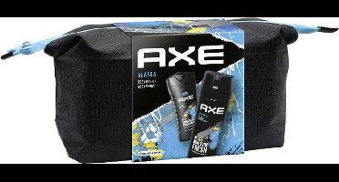 Axe Alaska Geschenkset - Deodorant 150 ml. + Douchegel 250 ml. + Toilettas - Cadeau voor mannen