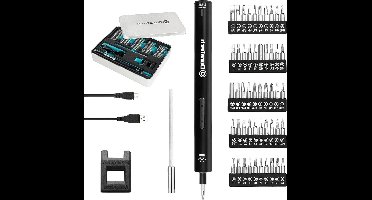 Schroevendraaierset 50 Bits Precisie Accuschroevendraaier 36 V met Ledlicht - Fijnmonteurs Horloges - Elektrisch - Laptops - Brillen - Speelgoed - Cadeaus - Knutselaars