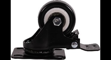 Zwenkwiel met rem PU - 40x20 mm - Zwenk wiel - 30KG - Mammuth