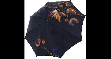 doppler Manufaktur Paraplu Elegance Bohème Viola Zwart