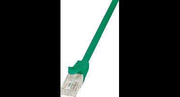 LogiLink CP2025U RJ45 Netwerkkabel, patchkabel CAT 6 U/UTP 0.50 m Groen Snagless 1 stuk(s)