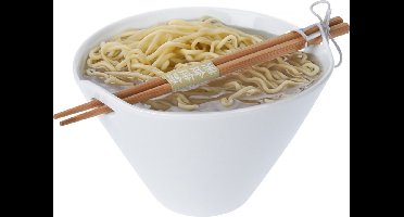Excellent Houseware Ramen bowl - inclusief chopsticks - porselein - noodle kom set