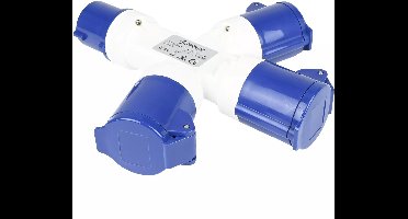 Benson 3-weg splitter - 250 V - 2P+E - EN60309