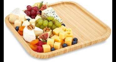 Dienblad Bamboe 25x25 cm - Serveer Plateau - Serveerplateau