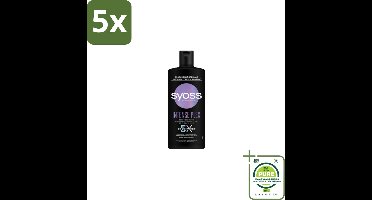 5 x Syoss – Shampoo – Intense Plex – 440 ml - Grootverpakking - Haarversterking - Haarherstel - Keratine Shampoo - Beschadigd Haar - Chemisch Behandeld Haar