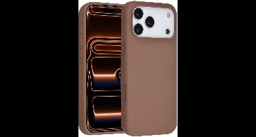 TUNIQ telefoonhoesje voor Apple iPhone 17 Pro Max - Siliconen backcover - Bruin