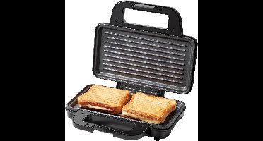 Tomado TGP2002S Tosti Apparaat voor 2 Tosti's - Grill IJzer - Panini - PFAS vrij - 1000 watt - RVS