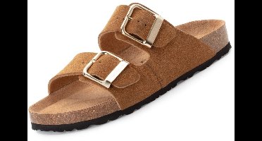 Tamaris dames muiltjes lichtbruin