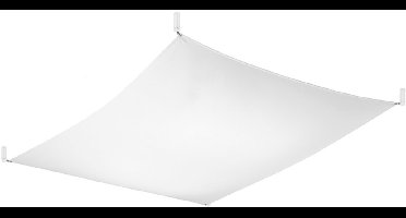 Sollux Lighting Plafondlamp Luna - 15x130x105cm - G13 - wit - stof