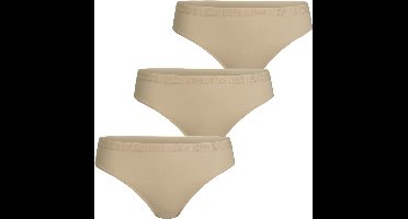 Björn Borg - Dames - Hipster Noos Solid 3-Pack - Beige - Maat 40
