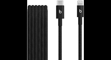 Beats Geweven USB-C naar geschikt voor Lightning kabel - 1,5 meter - Bolt Black