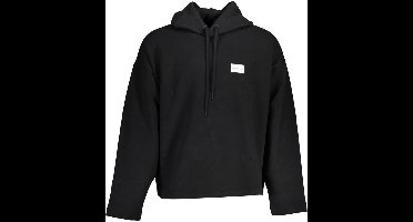 Calvin Klein - Heren Hoodie - Zwarte - Katoen - Zonder Rits