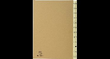 Exacompta Voorordner Forever® Kraft 24 indelingen. A-Z - A4 - Kraft bruin - 22229E