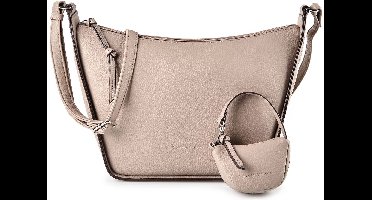 TOM TAILOR schoudertas Novia Hobo Bag Taupe