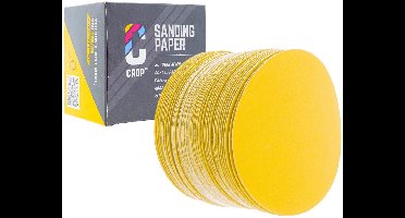 CROP Gold Schuurschijf 75mm korrel 240 - 50 stuks