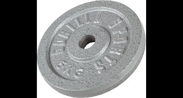 Gorilla Sports Gewichtsschijf - Halterschijf - 5 kg - Gietijzer - 30 mm