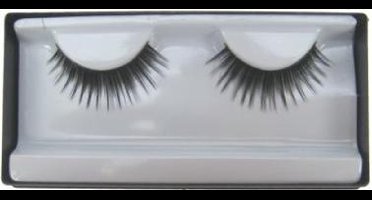 wimpers zwart ingeknipt vol