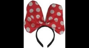 Minnie mouse strik gekleurd per stuk