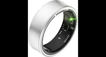 Focus® S2 Smart Ring - Zilver - Maat 9 - AI Coach - Hartslag - Menstruatiecyclus - Slaap Monitor - Herstelscore - Slimme Ring - Sport Prestatie - Stappenteller -IP68 Waterdicht - O2 Meting - Dames - Heren - Wearables - Oplaad Case - beschermring