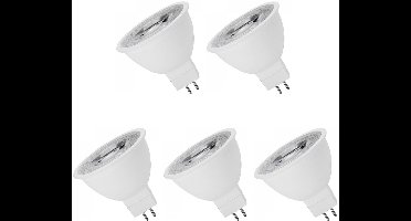 Spectrum LED Lamp GU5.3 12V 6W - 450 Lumen - 4000K Neutraal Wit - Natuurlijk licht - Energiezuinig - 5 stuks