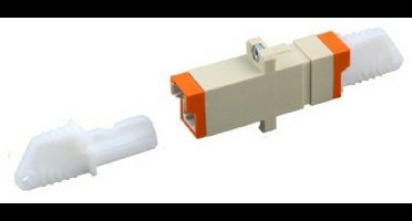 Danicom Multimode koppeling E2000-E2000 simplex beige