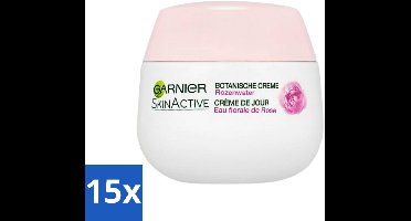 Garnier - SkinActive - Botanische Dagcrème - Rozenwater - Droge & Gevoelige Huid - 50 ml - Bulkverpakking - 15 stuks