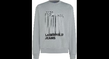 Karl Lagerfeld Jeans Reg Barcode Sweatshirt Grijs M Man