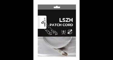 UTP Category 6 Rigid Network Cable GEMBIRD PP6A-LSZHCU-W-1M White 1 m