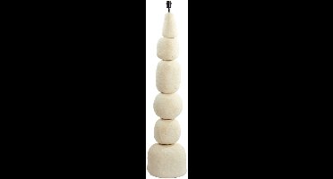 Light & Living Vloerlamp Marree Papier Maché, 135cm - Crème (excl. kap)