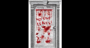 RIETHMULLER - Bloederige handafdrukken deurdecoratie