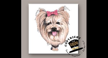 Tegel Hond Yorkshire Terrier
