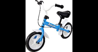 Spielwerk Loopfiets - Verstelbaar Stuur en Zadel Robuust vanaf 3 jaar - Blauw