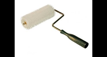 Ontluchtingsroller - Super Prof - 180 mm kompleet met eenzijdige RVS beugel stekellengte 35 mm