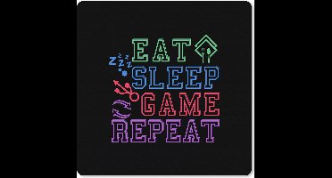 Muismat XXL 40x40 cm - Bureau onderlegger - Bureau mat Gaming - Quote - Gamers - Bureaumat - Gaming mousepad xl - Bureaulegger groot - Computer deskmat - Geschikt voor Gaming Muis en Gaming PC set