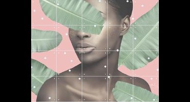 IXXI Musa, Nettsch - 100 x 80 cm - Gratis ophangtool - Grote wanddecoratie en posters - Digitale Kunst, Kleurrijk, Illustraties, Grafisch Ontwerp