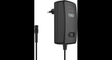 HQ-Power COMPACTE SCHAKELENDE VOEDING MET INSTELBARE UITGANG - 100-240 V - 3 tot 12 VDC - 1 A + 6 pluggen