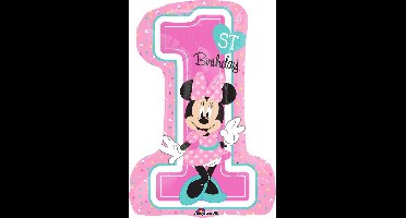 AMSCAN - Aluminium verjaardag ballon Minnie Mouse