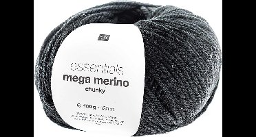 Rico Essentials Mega Wool Chuncky Zwart #016 - 55% merino wol en 45% acryl
