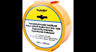 Verlofix Tapijttape Dubbelzijdig 50 Mm X 25 M Linnen Geel