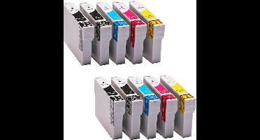 Set 10x ABC huismerk cartridge geschikt voor Epson 29XL voor Expression Home XP-235 XP-245 XP-247 XP-332 XP-335 XP-342 XP-345 XP-432 XP-435 XP-442 XP-445 XP-255 XP-257 XP-352 XP-355 XP-452 XP-455