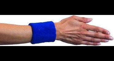 Witbaard Polsbandjes 7 Cm Katoen Blauw One-size 2 Stuks