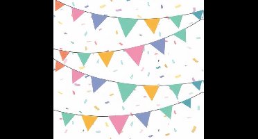 Duni Servetten Flags 3-laags 33 X 33 Cm Papier 20 Stuks